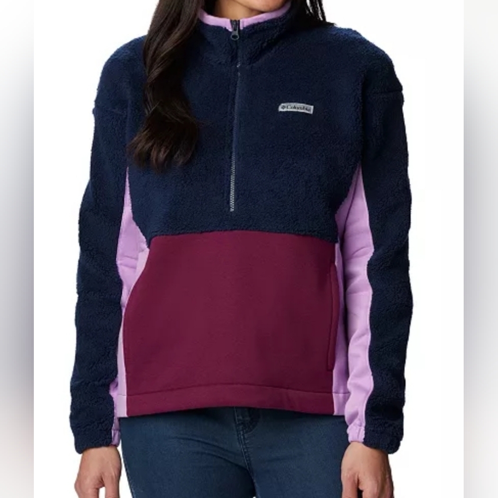 Columbia Women's Trek Hybrid Sherpa Half-Zip Fleece Jacket